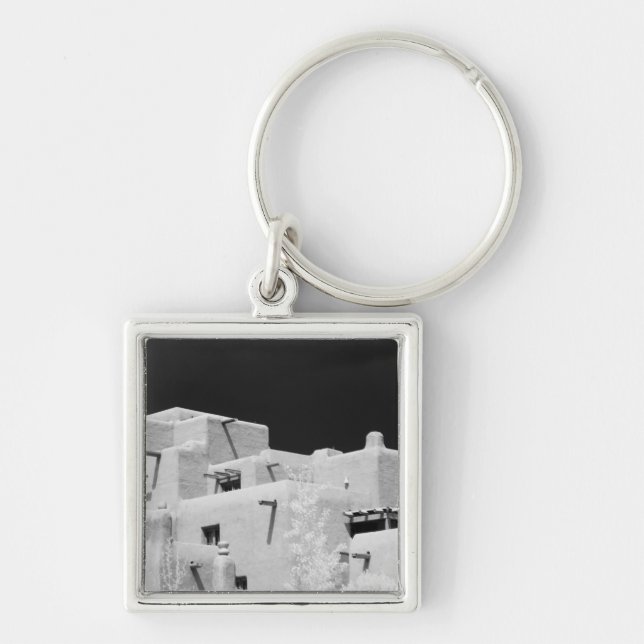 Chaveiro Estilo Pueblo Inn adobe em Loretto, Santa Fe, Novo (Frente)