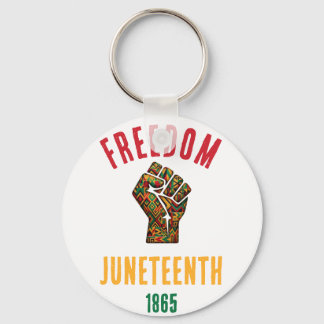 Chaveiro Estilo Retrô Juneteenth Liberdade 1865 Padrão Pan-