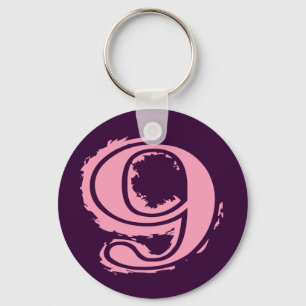 Chaveiro Estilo Rosa Grunado Número 9