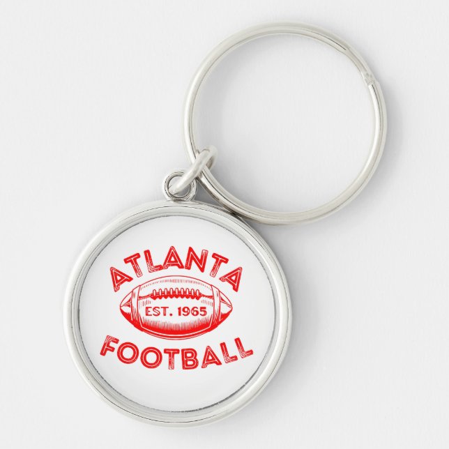 Chaveiro Estilo Vintage de Futebol de Atlanta  (Frente)