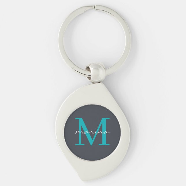 Chaveiro Estilos e monogramas personalizados (Frente)