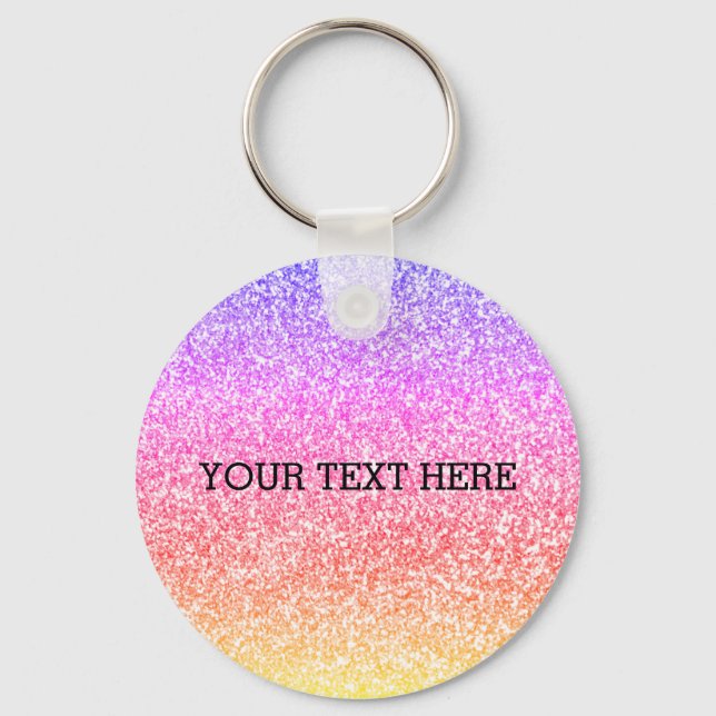 Chaveiro Estimulante elegante, arco-íris colorido (Frente)