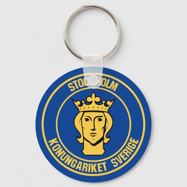 Chaveiro Estocolmo Round Emblem (Frente)