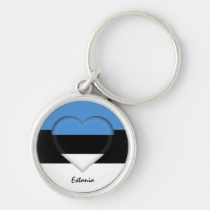 Chaveiro Estônia e Coração, Bandeira estônia/esportes
