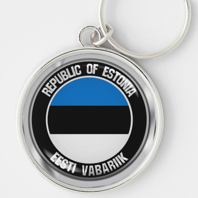 Chaveiro Estônia Round Emblem (Frente)