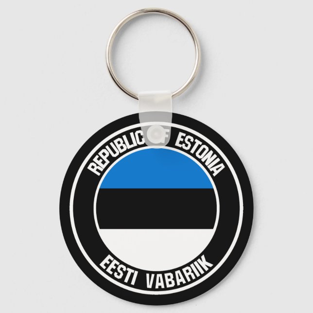 Chaveiro Estônia Round Emblem (Frente)