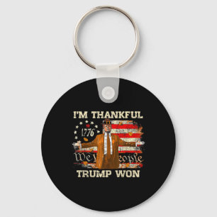 Chaveiro Estou agradecido Trump Won Ação de Graças à Turqui