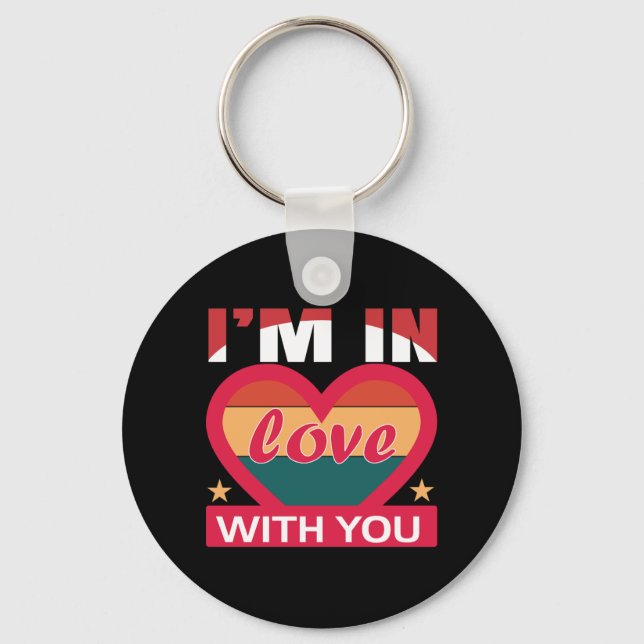 Chaveiro Estou Apaixonado Por Você Namorados (Frente)