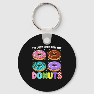 Chaveiro Estou Aqui Apenas Para Donuts Massa Donut Doce Com