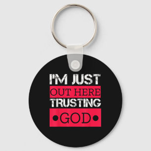 Chaveiro Estou Aqui Confiante Em Deus Cristão Religioso 
