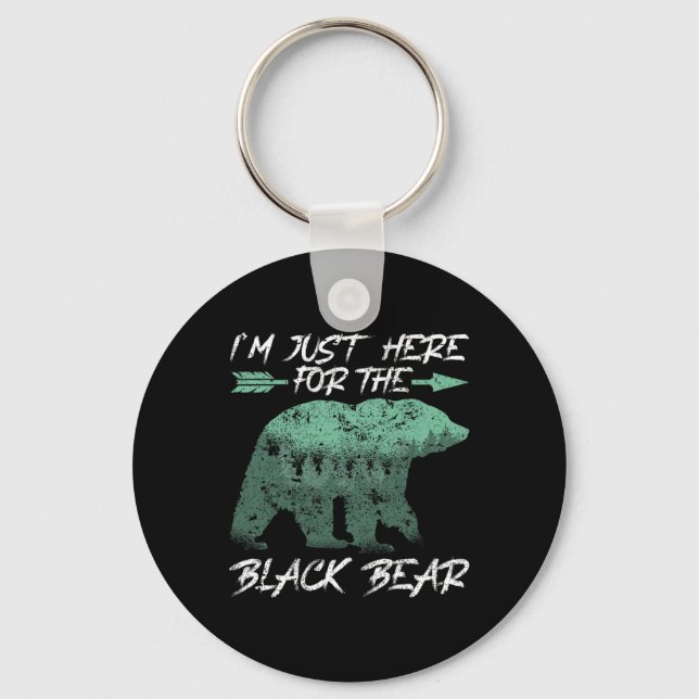 Chaveiro Estou aqui para a caça ao Arco do Urso Negro (Frente)