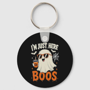 Chaveiro “Estou Aqui Só Para Boos” Design de Fantasma
