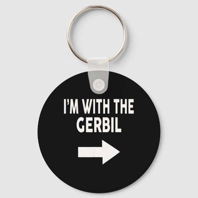 Chaveiro Estou com o Gerbil Halloween Gerbil (Frente)