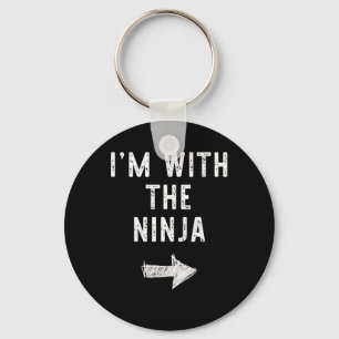 Chaveiro Estou com o golpe de fantasia de Ninja