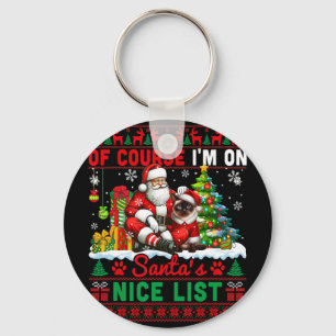 Chaveiro Estou em Papais noeis Xmas, boa lista Papais noeis