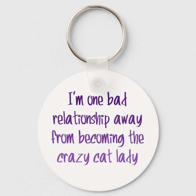 Chaveiro Estou longe de uma má relação... (Frente)