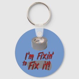 Chaveiro Estou me preparando para consertar! Fita Duct Hand