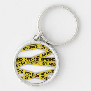 Chaveiro Estou ofendido que a fita policial não atravesse