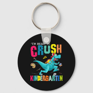 Chaveiro Estou pronto para esmagar o dinossauro do jardim d