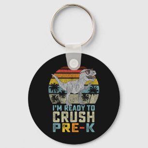 Chaveiro Estou pronto para esmagar pré K Dinossauro 1rua di