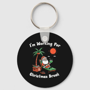 Chaveiro Estou trabalhando para Natal, café da manhã.