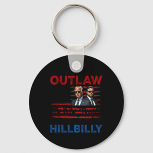 Chaveiro Estou Votando pelo Outlaw e pelo Trump Hillbilly