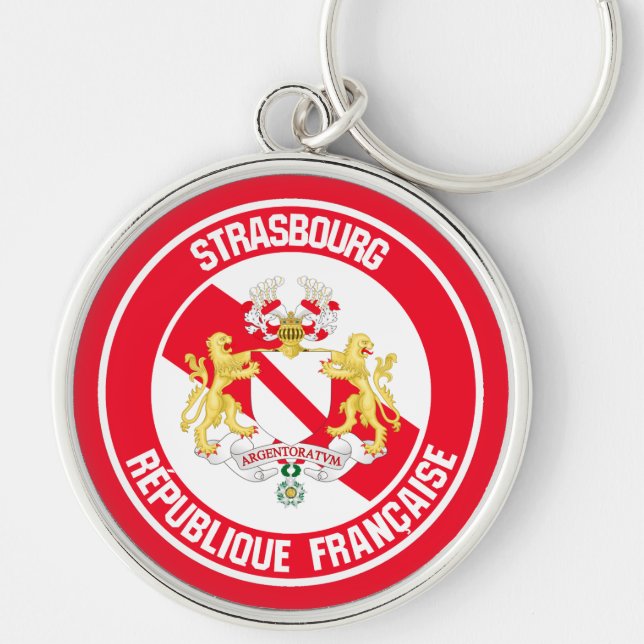 Chaveiro Estrasburgo Round Emblem (Frente)