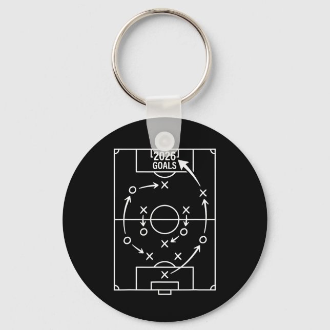 Chaveiro Estratégia de Futebol Metas 2026 (Frente)