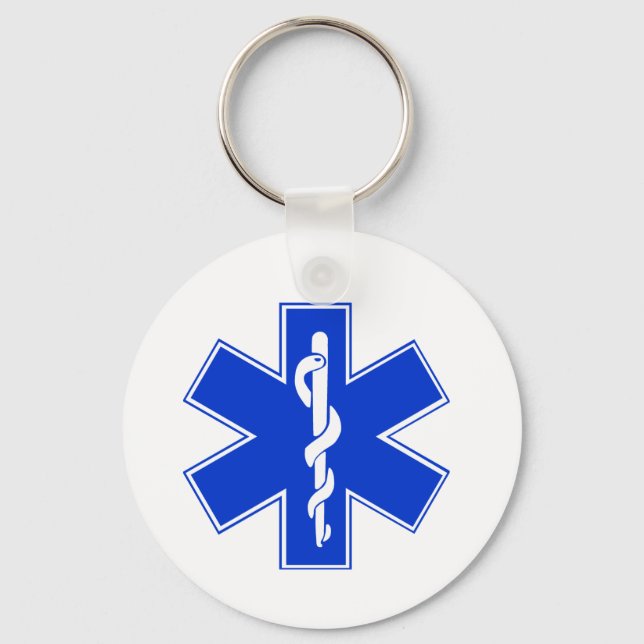 Chaveiro Estrela da Vida / Símbolo de EMT (Frente)
