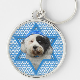 Chaveiro Estrela de David de Hanukkah - Terrier tibetano
