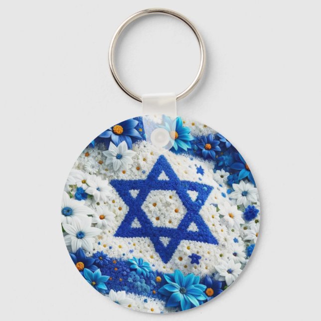 Chaveiro Estrela de David. Israel (Frente)