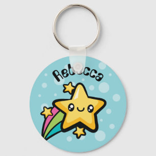 Chaveiro Estrela de Doodles Totalmente Bonita