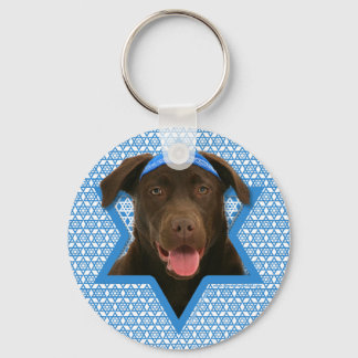 Chaveiro Estrela de Hanukkah de David - Labrador de Chocola