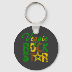 Chaveiro Estrela do rock do vegetariano