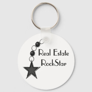 Chaveiro Estrela do rock dos bens imobiliários