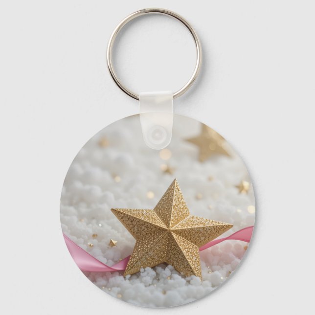 Chaveiro estrela dourada (Frente)