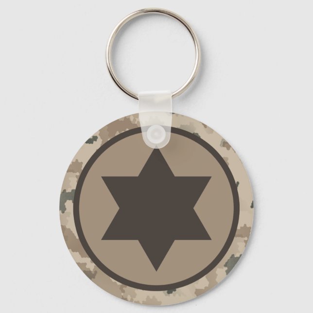 Chaveiro Estrela israelense IAF de David Roundel - Deserto (Frente)