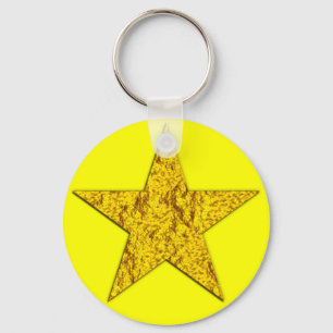 Chaveiro Estrela (pepita de ouro)