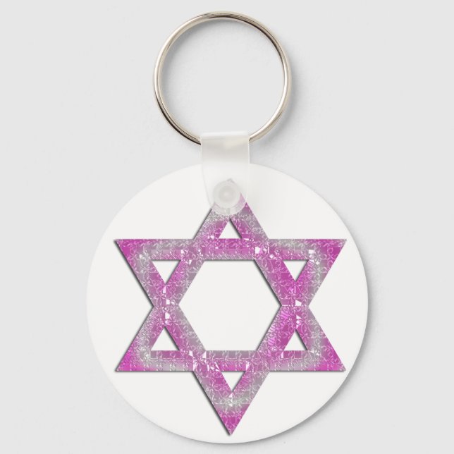 Chaveiro Estrela roxa esculpida de David Design (Frente)