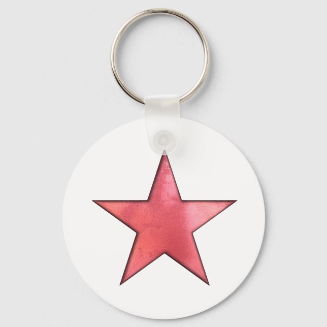 Chaveiro estrela vermelha (Frente)