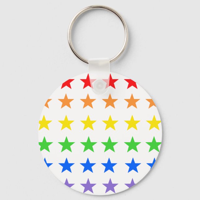 Chaveiro Estrelas arco-íris (Frente)