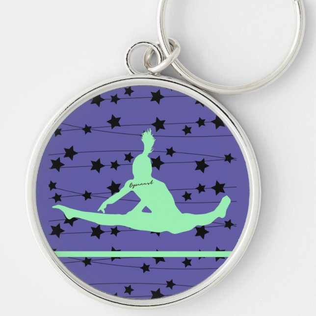 Chaveiro Estrelas de Gymnast Swirling (Frente)