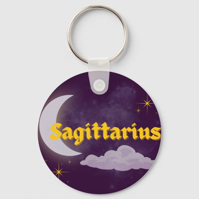 Chaveiro Estrelas de Nuvem Estéticas Celestiais Sagittarius (Frente)