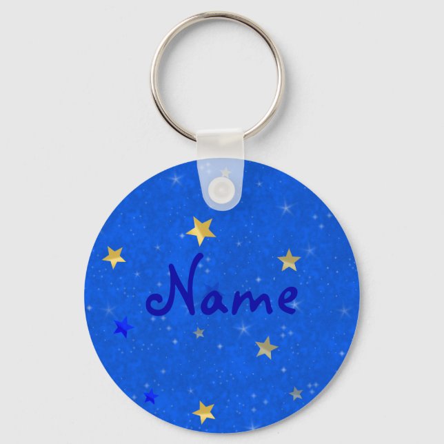 Chaveiro Estrelas de Ouro do Céu Azul (Frente)