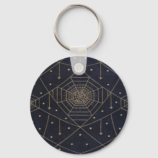 Chaveiro Estrelas de Seda de Aranha Falsa (Frente)