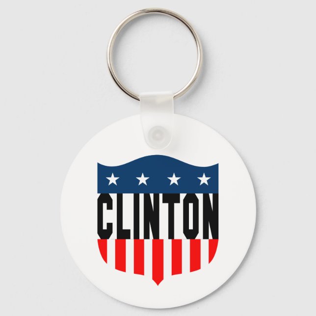 Chaveiro estrelas e listras de pinhão da hillary (Frente)