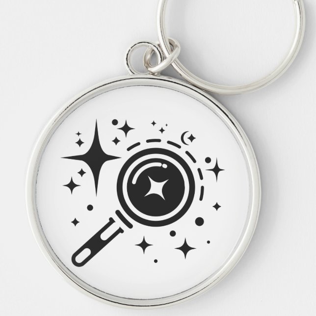 Chaveiro Estrelas emblem Sparkle AI, farol da era digital (Frente)