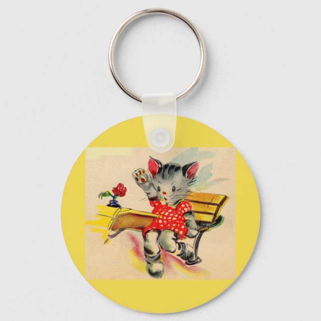 Chaveiro estudante de gatinhos (Frente)