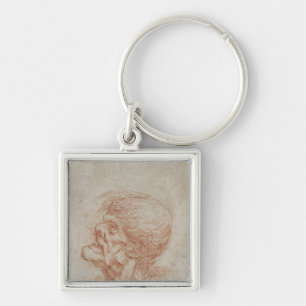 Chaveiro Estudo de um ancião, c.1500-05 da cabeça da
