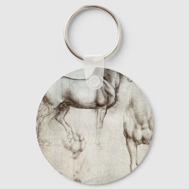 Chaveiro Estudo dos cavalos - Leonardo da Vinci (Frente)